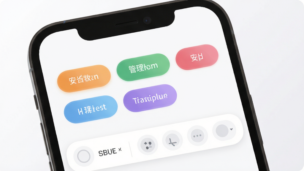 客户伴侣标签管理界面,手机屏幕展示多个彩色标签胶囊与筛选栏,背景为白色,风格柔和圆角,细节清晰,高清画质,无多余装饰