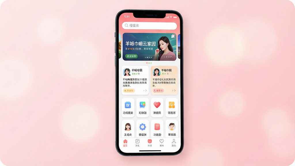 һ���ֻ�Ӧ�ý���չʾͼ������Ϊһ�����������ֻ�����Ļ����ʾ