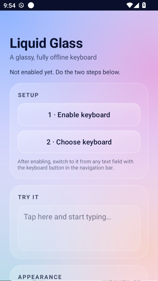 液态玻璃键盘(Liquid Glass Keyboard)2.0.1 透明键盘美化