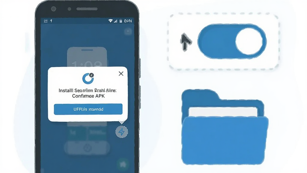 һ��չʾ�ֻ���װ APK �ļ����̵�ʾ��ͼ���������ֻ���Ļ��ʾ��װȷ�ϵ������Ա���Ȩ�޿���ͼ��ʹ洢�ļ���ͼ�꣬������ñ�ƽ���廭���ɫ��������Ϊ������ͼ������ϸ�ڼ�࣬���ʸɾ����޶���Ԫ��