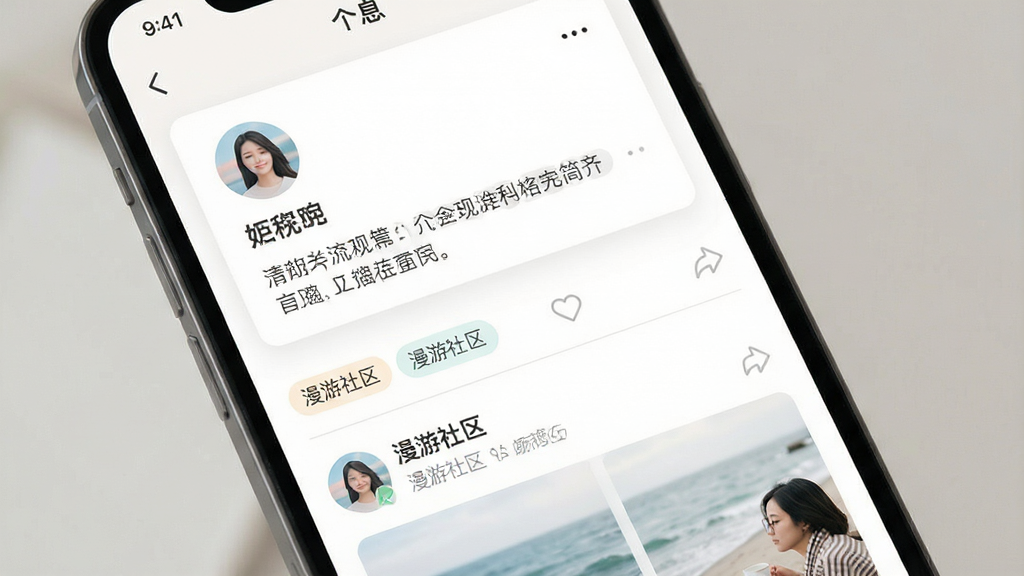 ����������һ���ƶ��˸�����ҳ���棬����ͷ���ǳơ���������������б�������Ϊ�Ϸ�������Ϣ��Ƭ���·������ٲ������Ű����ʣ���Ϣ�㼶���������Ϊ��Լ�ִ����罻Ӧ�ý�����ɫ����ͣ�ϸ�ڰ���Բ��ͷ��ǳɫ�ָ��ߡ�С�ߴ��ǩ�������д������֡������������������������ɾ����޶���Ԫ��