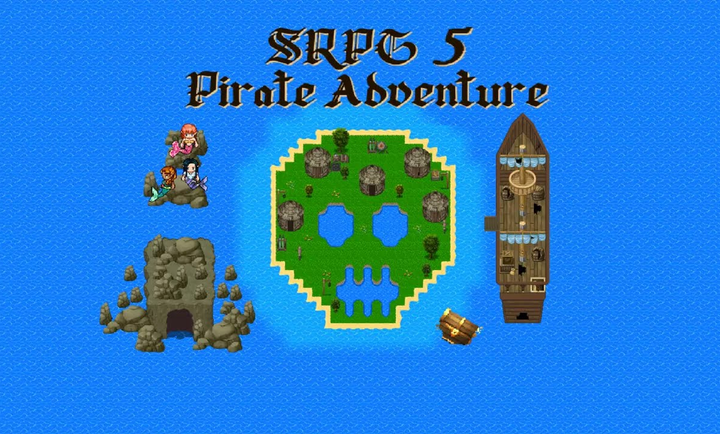 生存RPG5海盗冒险之旅官方安卓版新手开局资源采集与藏宝图任务画面