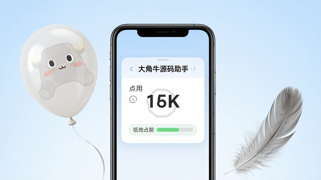 手机屏幕显示存储占用统计小面板,面板上有
