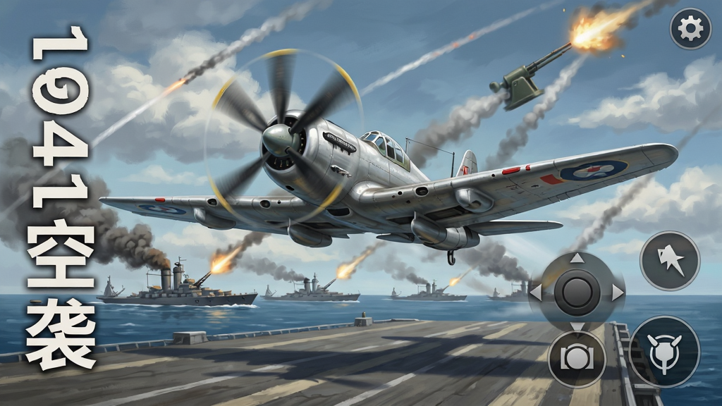 ��������Ϊһ����ɫ��ս������ս���Ӻ�ĸ�װ��ڿն��𣬱�����1941��̫ƽ������Ũ�̹����ĵз����ӣ�����������Ŵ��֡�1941��Ϯ�����Ҳ�չʾ��������ҡ���������ť������Ϊ�ֻ���Ϸ����ҳ��ͼ�����Ϊ����дʵ���²廭��ϸ�ڰ����Ʋ㡢�����ڻ�켣�������ʸл��������������ɾ����޶���Ԫ��