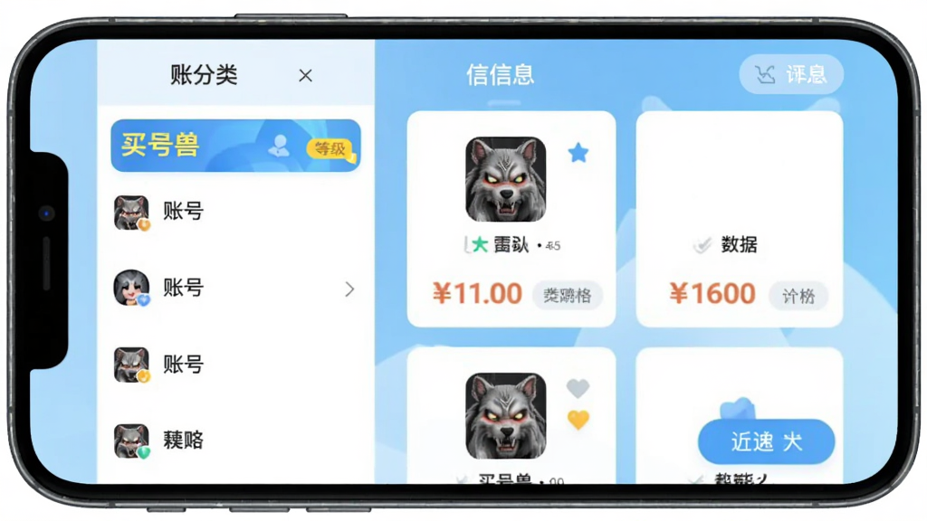 手机屏幕中央展示