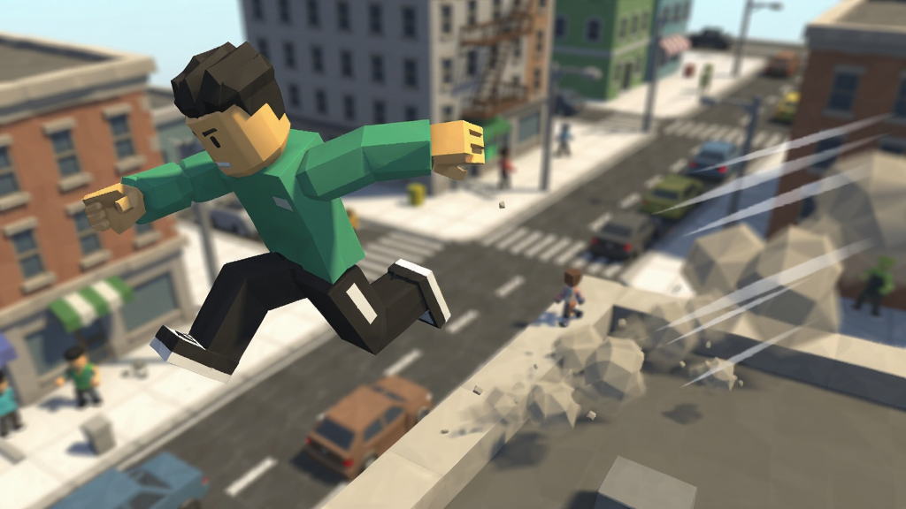 һ��չʾ�ܿ�ǿ��(Roblox)��ɫ��¥��������Ծ������ʵ����ͼ������Ϊ��ɫ�ڿ�˲�䣬����Ϊģ���ĳ��нֵ������ֲ��ö�̬�Խ��߹�ͼ������λ�ڻ�����࣬�Ҳ������ٶ��߹켣�����Ϊ�Ͷ����3D��Ⱦ��ϸ�ڰ�����ɫ֫�嶯��������Ļҳ������ʸ�֡���������ɾ��޶���Ԫ��