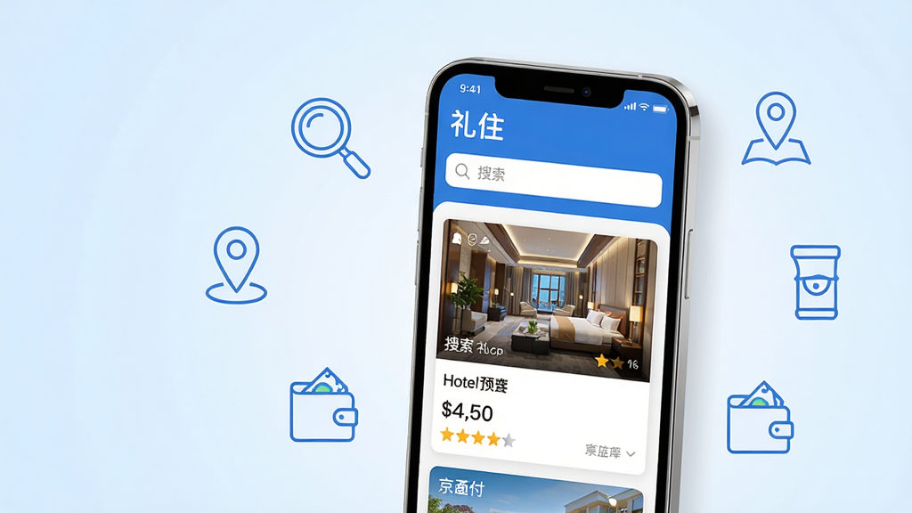 ���壺�����ֻ���Ļչʾ����ס��App���棬���������ִ�����ɫ��Ϊ��ɫ���ɫ����Ļ������ʾ�Ƶ�Ԥ��ҳ�棬�����Ƶ�ͼƬ���۸����ֵ���Ϣ����Ļ�Ϸ��С���ס��logo�������򡣲��֣��ֻ�λ�ڻ�������ƫ�ң���Χ�����ż�������ͼ�꣬��Ŵ󾵡���λ��Ǯ���ȣ�������������λ��֧�����ܡ��Ű棺����ɾ���ˬ������Ϊ����ɫ���䣬�ֻ����������ɱ棬������Ϣͻ��������ִ���ƽ����Ʒ��ɫ�����죬ϸ�ڷḻ�����ʣ�������Ⱦ����Ե�������޶���Ԫ�ء�