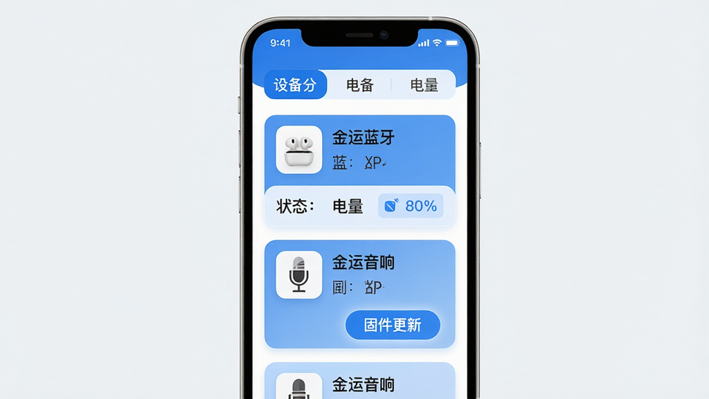 ���壺����App�豸���������ͼ��չʾ����豸��Ƭ�����֣��ֻ�����չʾ���ϲ�Ϊ�豸�����ǩ���м�Ϊ�豸��Ƭ�б����Ű棺��Ƭʽ���֣�ÿ����Ƭ�����豸ͼ�ꡢ���ơ�״̬���������񣺼��������������ɫ��Բ�ǿ�Ƭ��ϸ�ڣ��豸�������������������������졢������˷磬����һ���豸��ʾ���̼����¡���ť�����ʣ�������Ⱦ�������������޶���Ԫ��