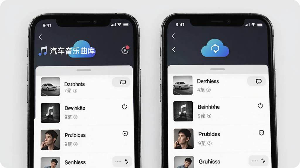 两部手机并排,屏幕分别显示