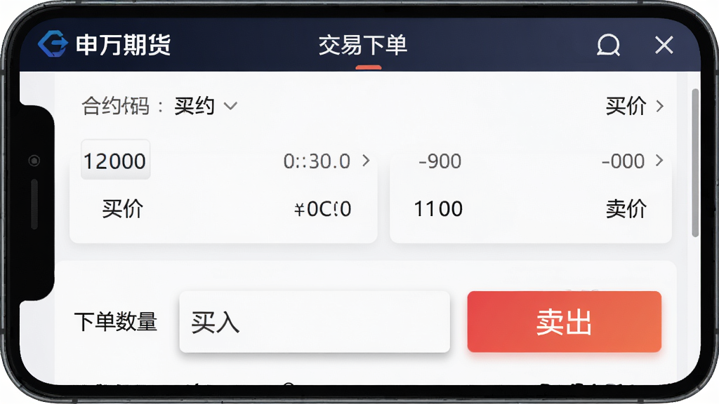 ��������Ϊ�����ڻ�App�����µ����棬��ʾ��Լ���롢������ۡ��µ���������������������ť������Ϊ���½ṹ���Ű������ˣ����Ϊ�ִ��Ƽ��У�ϸ�ڰ�����ť��ɫ��Ŀ�����������Ӱ������Ϊ��ɫ���䣬���ʸ���ɾ�����Ļ����ʾ