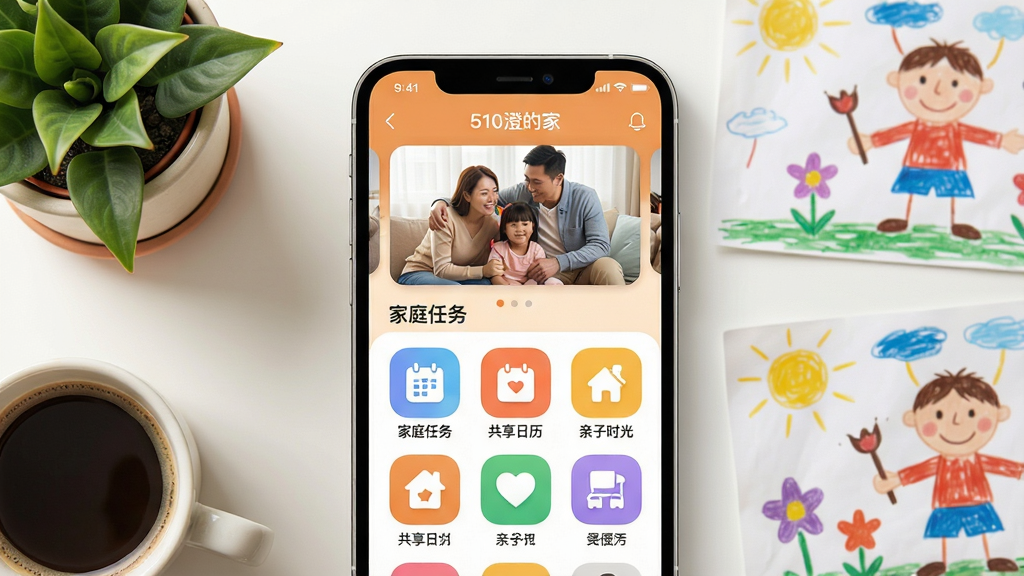 画面中央是一部智能手机屏幕特写,屏幕内清晰显示