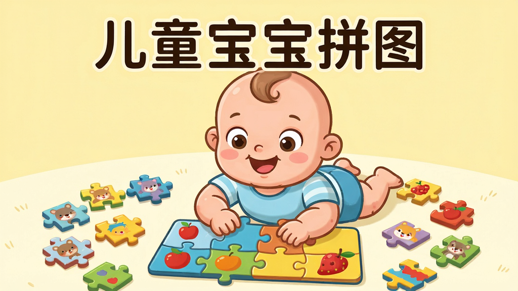 ���壺һ���ɰ��Ŀ�ͨ������רע������ƴͼ����Χɢ����ɫ�ʰ�쵵�ƴͼ�顣���֣�����λ�ڻ������ģ�ƴͼ��Χ�Ʊ����ֲ����Ű棺�����沿���鿪�ģ�˫������ƴ��һ��ƴͼ�������������ܰ�Ķ�ͯ�廭���ϸ�ڣ�ƴͼ������С���ˮ����ͼ������������͵ĵ���ɫ�����ʣ����塢�ɾ����޶���Ԫ�ء����֣�����ͯ����ƴͼ��