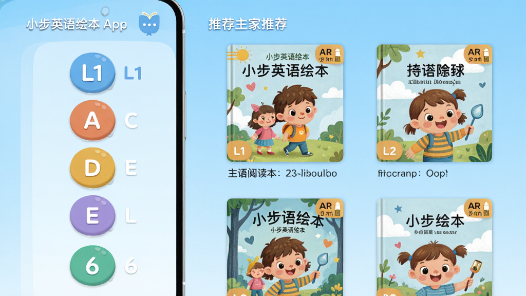 �����ǡ�С��Ӣ��汾��APP�ķּ��Ķ����棬��Ļ�����ʾ�����ɫ�ȼ�ͼ�꣨L1-L6�����Ҳ����Ƽ��汾�����б�������Ϊǳ��ɫ���䣬���ֲ������ҷ�����ƣ���������죬ϸ�ڰ���ÿ�����ARֵ��ǩ������ɾ����޶���Ԫ�أ����ʸ���