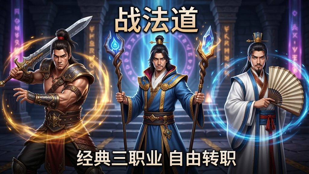 ���壺����˵����ְҵ��ɫ����վ����սʿ�ֽ�����ʦ���ȡ���ʿ���ȣ�����չʾ��־�Լ�����Ч�����֣�������ɫ�������У�սʿ���󡢷�ʦ���С���ʿ���ң�����Ϊ���صļ�̳��ħ���������Ű棺��������ȳƣ�������ЧΧ���������Ϸ���ע��ս�����������֣��·���ע��������ְҵ ����תְ������񣺺�ϵдʵ���ɫ��������ϸ�ڷḻ��ϸ�ڣ�ÿ��ְҵ��װ�����������ܹ�Ч��������̬�������ɼ�������ɾ�������Ԫ�ء����ʣ�4K���壬��η�����