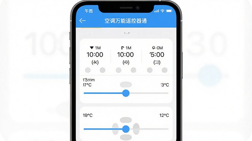 һ���ֻ�APP���յ�����ң����ͨ���Ķ�ʱ���ý����ͼ���������ж��ʱ�����¶Ȼ��飬����Ϊǳɫϵ���������������ֺ��������ʸ��壬�޶���Ԫ�ء�