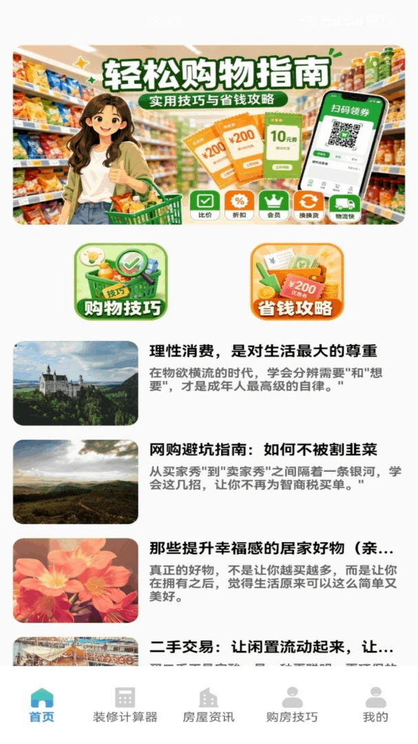 购惠生活1.3 便捷购物优惠
