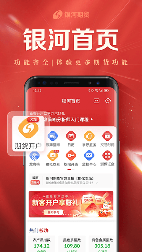 银河期货开户交易4.2.4 期货开户交易