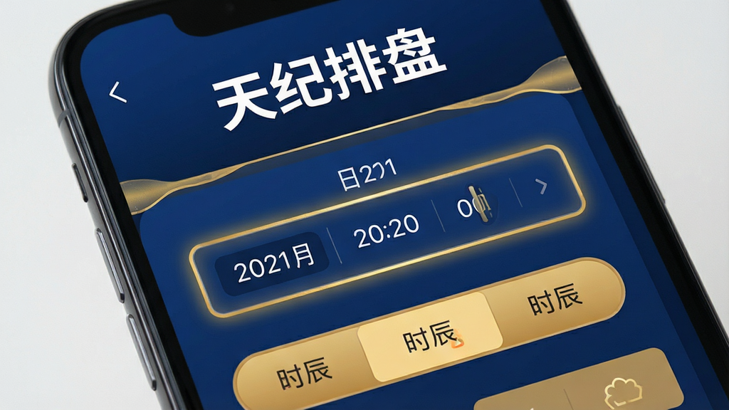 ��д��ͷչʾ�ֻ���Ļ�ϵġ�������̡�APP��������ҳ�棬����Ϊ����ѡ������ʱ��ѡ��ť��������Ϊ����ɫ���ɫ���䡣����Ϊ����������������Ϸ��С�������̡��ĸ���ɫ������Ϊ���⡣����Լ�ִ���ϸ�ھ۽��������ĸ����߿�����������塣���ʸɾ����޶���Ԫ�أ�ǿ�������ı����רҵ�С�