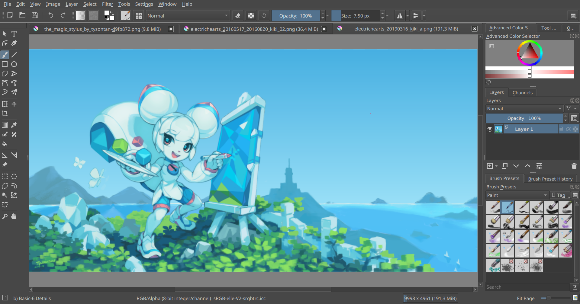 Krita ���� ���� ���� ��ͼ
