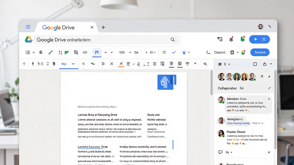 ���壺Google Drive��ҳ����棬��һ�������ĵ����ĵ������С�Google Drive����ʶ�����֣��ĵ��༭��ռ��Ҫ������Ҳ���Э����Ա��ͷ������������Ű棺ģ����ʵ�칫����������ͼ������������ִ���Լ����ɫ��������ɫ��׺��ϸ�ڣ��������ݡ������������λ�ã����ʣ��߷ֱ��ʣ��ɾ��޶���Ԫ��
