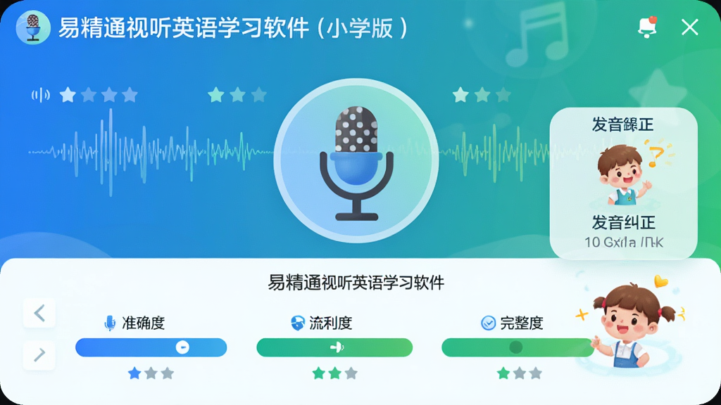 ��������Ϊ���׾�ͨ����Ӣ��ѧϰ������Сѧ�棩�������ܸ����������棬������һ�������˷�ͼ�꣬�·��Ǹ������Ӻ���������ά������׼ȷ�ȡ������ȡ������ȣ����Ҳ��Ƿ���������ʾ�����ּ�����ˣ����Ϊ�Ƽ���UI��ƣ�ɫ������ɫ����ɫΪ����ϸ�ڰ�������ͼ���������ǡ��������������ʸ��壬����ɾ��޶���Ԫ�ء�