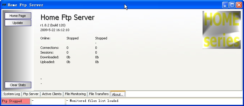 Home FTP Server1.0.0 ����FTP�����������