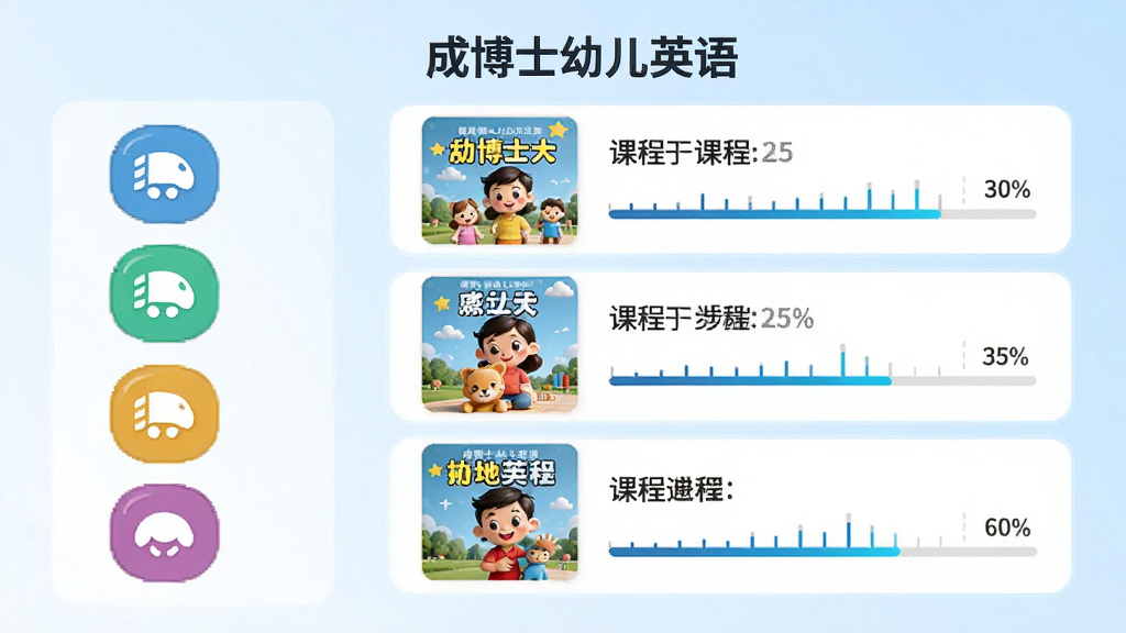 ����Ϊ���ɲ�ʿ�׶�Ӣ��ּ��γ��б����棬�����ʾ������ɫ�ּ�ͼ�꣬�Ҳ�չʾ��Ӧ�γ�ʾ��������Ϊ����ɫ���䣬���ֹ������Ű�������������ִ���ϸ�ڰ����γ̷���ͼ����Ȱٷֱȣ����ʸ��壬�ɾ��޶���Ԫ�ء�