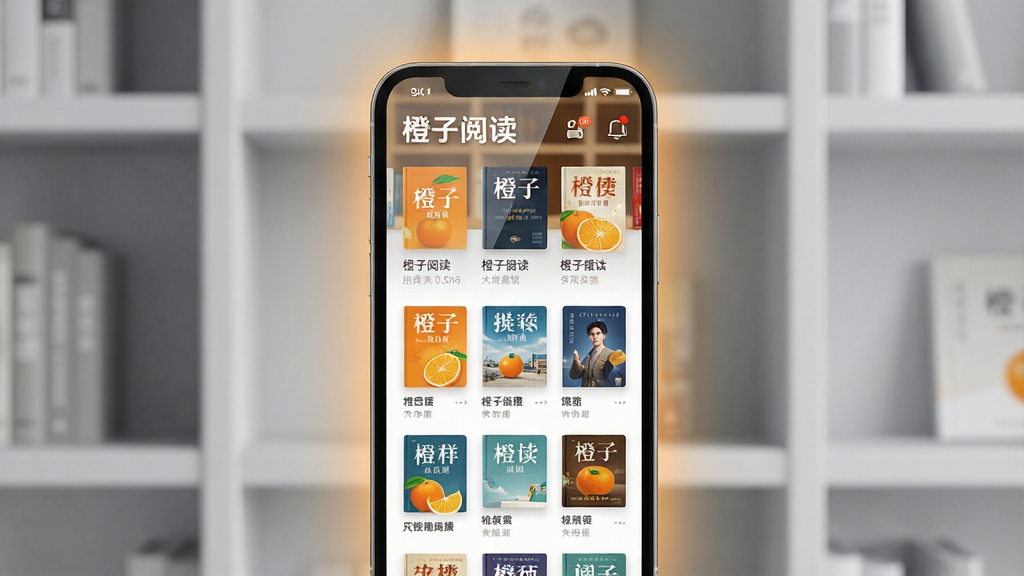 ���壺�����Ķ�App����չʾ���ֻ���Ļ��ʾ��ܺ��Ķ�ҳ�档���֣��ֻ����У���Χ����⣬����Ϊǳ��ɫ����������Ű棺�ֻ���Ļ������չʾ�������Ķ����������鼮�б�������ִ���Լ���Ƽ��У�������Ⱦ��ϸ�ڣ���Ļ������Ȼ������ϵ��鼮�������������ͼ�꾫�¡����ʣ�8K���壬�ɾ����޶���Ԫ�ء�