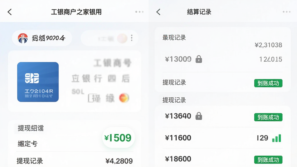 �����̻�֮��Ӧ�����ʽ����ҳ�棬����Ϊ���п��󶨽���ͽ����¼�б������ֲ����������̣�������ʾ���п��ź���λ������logo���·�Ϊ���ּ�¼���Ű��࣬������ּӴ֣����ƫ���ڰ�ȫ�磬ϸ�ڰ�������ͼ��͡����˳ɹ�����ɫ��ǩ�����ʸɾ����޶���Ԫ�ء�