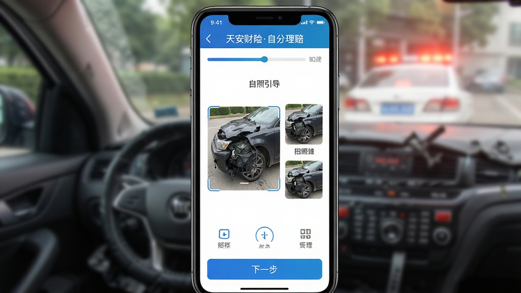 �찲����APP�������̽��棬�ֻ���Ļչʾ�����ϴ��������˲�λ�Ĳ�������ҳ��������������ȡ������ʾ��ͼƬ��������ʾ���찲�����������⡱���������ײ�Ϊ��һ��������ť������Ϊģ���¹��ֳ�����������������UI������ʾͼ����Ŀ������ָ����ȷ��������רҵʵ�ã����������ɾ�