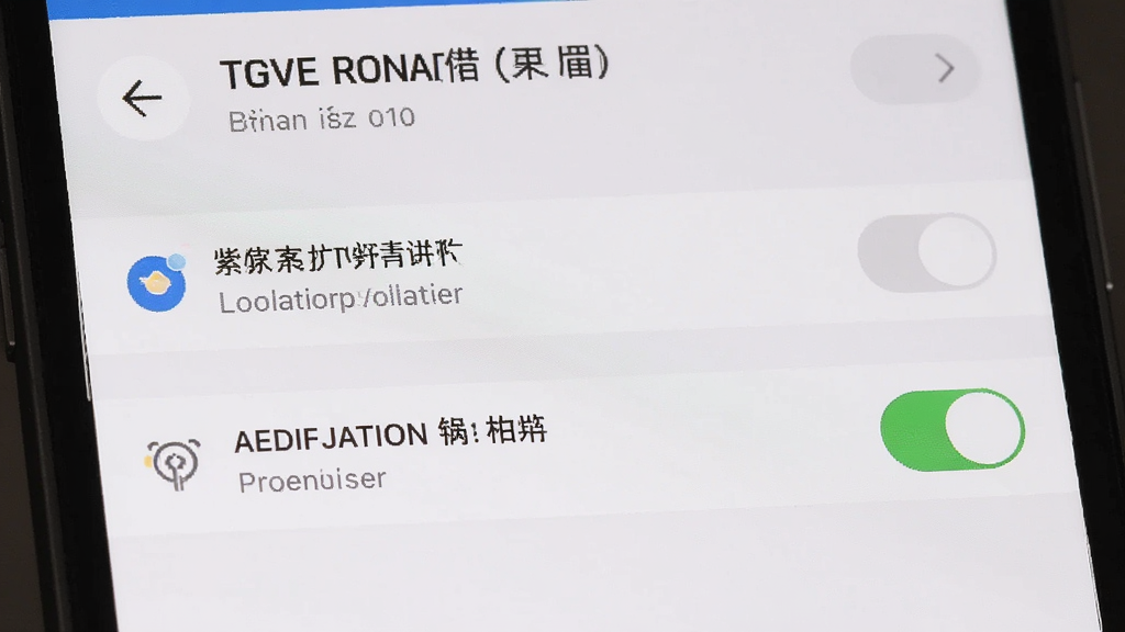 主体为手机设置界面,显示天气实时准的权限设置页面,布局为列表形式,排版清晰,风格简洁,细节包括定位权限、通知权限的开关按钮,画质干净,无多余元素