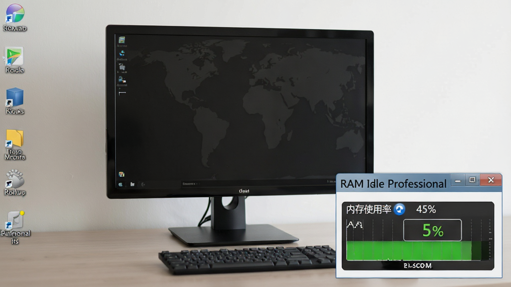 ���壺����������������RAM Idle Professional�����֣����½���������ʾ�ڴ�ռ�ã��Ű棺��Ȼ�������棬���дʵ��ϸ�ڣ���������ʾ���ڴ�ʹ���� 45%�������ʣ����壬�ɾ����޶���Ԫ��