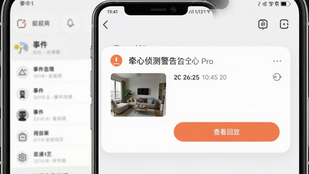 չʾǣ��Pro�ƶ����澯֪ͨ���ֻ���ͼ��������ʾһ���澯��Ϣ��Ƭ�������¼�����ͼ��ʱ����͡��鿴�طš���ť������Ϊ���������棬����࣬�����������ɾ��޶���Ԫ��