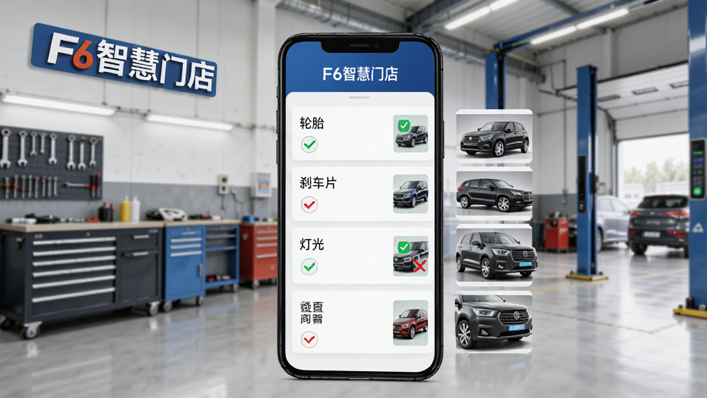 չʾF6�ǻ��ŵ���ӽ�����鹦�ܵĲ������棬�ֻ���Ļ����ʾ���������Ŀ�б���������̥��ɲ��Ƭ���ƹ��ѡ�ÿ����Ŀ�����̹��ͺ���ǣ��Ա����г���ʵ����Ƭ������Ϊ��������޳��䣬���дʵ������������ͻ����F6�ǻ��ŵꡱƷ������