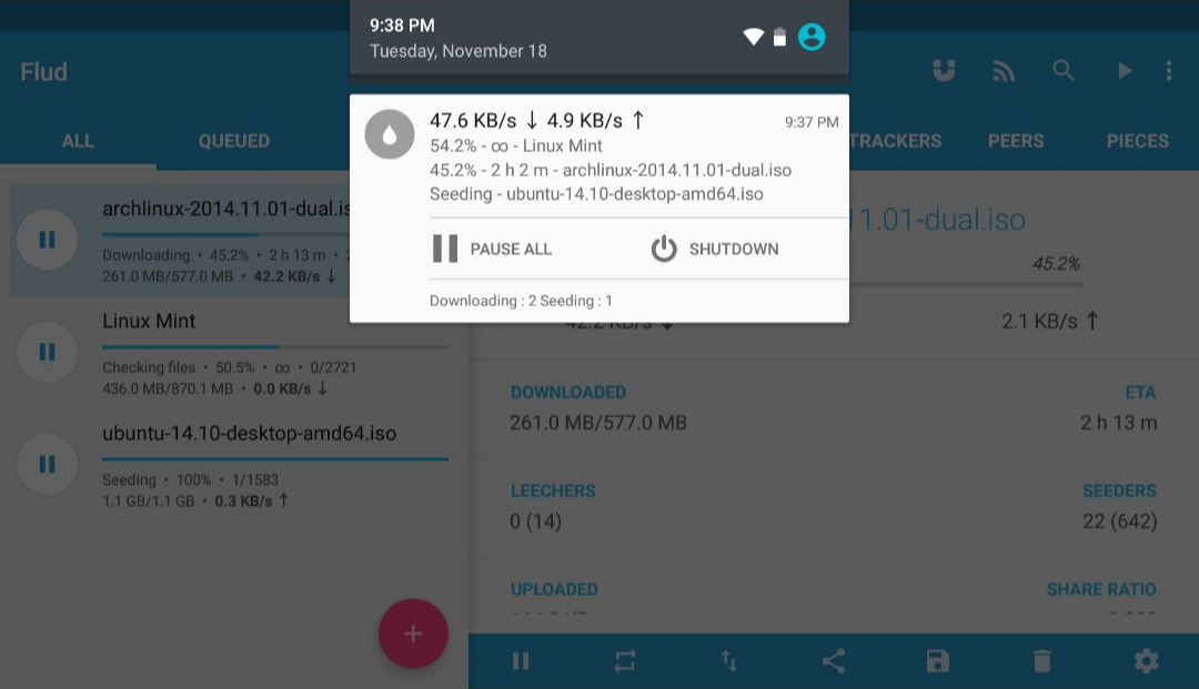 Flud���ӿͻ���Flud2.0.15 ����BT����