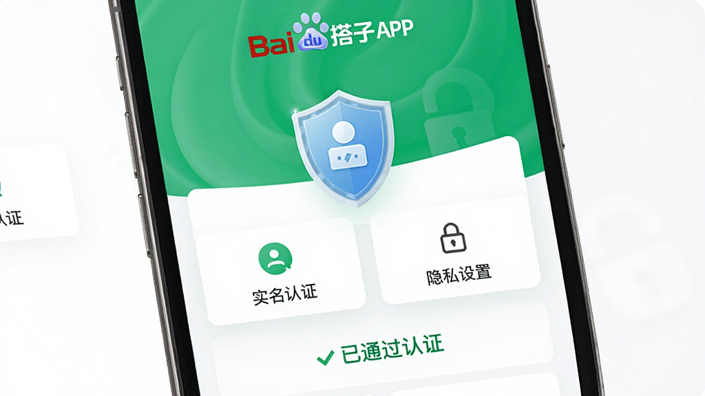 ���壺�ٶȴ���APP�İ�ȫ��֤���棬�С�ʵ����֤������˽���á���ѡ����֣������࣬���ܰ�ť�������룬����Ϊ��ɫ�Ͱ�ɫ���Ű棺����������ͼ����ȷ����񣺼�Լ����硣ϸ�ڣ���Ļ����ʾ����ȫ���ơ�ͼ��͡���ͨ����֤�����������ʣ����壬�ɾ����޶���Ԫ�ء�