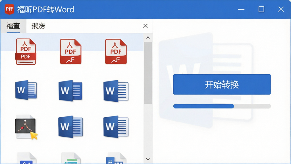���壺���PDFתWord�����������������ĵ�ת����������ʾ�������ơ����PDFתWord���ͱ����е�PDF��Word�ļ�ͼ�ꣻ���֣�������У����Ϊ�ļ��б����Ҳ�Ϊת����ť����������ҶԳƹ�ͼ���Ű棺����Ԫ�����룬��ť���С���ʼת�����������ļ�ͼ���������򣻷���ִ���ƽ����ƣ�ɫ��������Ϊ�������������ϸ�ڣ�PDF�ļ�ͼ���ϴ��С�PDF��������Wordͼ����С�W��������ת�������������ɼ������ʣ�������Ⱦ��ϸ�ڷḻ���ɾ��޶���Ԫ�ء�