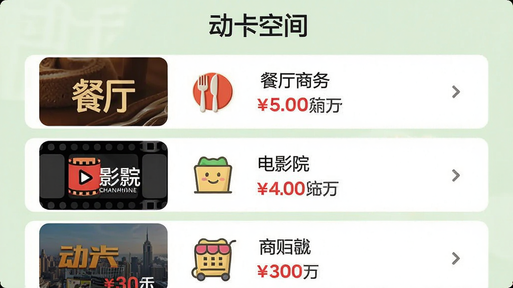 ���壺�����ռ��Żݻҳ�棬��ʾ�����̻��б���������������ӰԺ������ͼ�꣬�����С������ռ䡱���������֣��б�ʽ���֣�����̼�ͼƬ���Ҳ��Ż����飬����Ϊ����ɫ���Ű棺��Ϣ��η������Ż������ú�ɫ��ע��������������������Ȼ��ϸ�ڣ��̼�ͼƬ���������֡������ռ䡱�ڶ��������ʣ����壬�ɾ���ࡣ