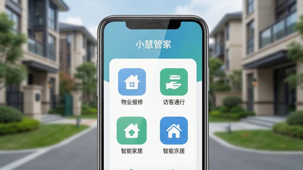���壺�ֻ���Ļչʾ��С�۹ܼҡ������棬��������ҵ���ޡ��ÿ�ͨ�С����ܼҾӵ�ͼ�ꡣ���֣��ֻ����У��������������ɼ���������ģ�����ִ�С���������Ű棺��࣬ͼ���������롣����ִ���ƽ����ɫ�����¡�ϸ�ڣ��ֻ���Ļ������Ȼ���������֡�С�۹ܼҡ���ʾ���������ʣ�4K���ɾ����޶���Ԫ�ء�