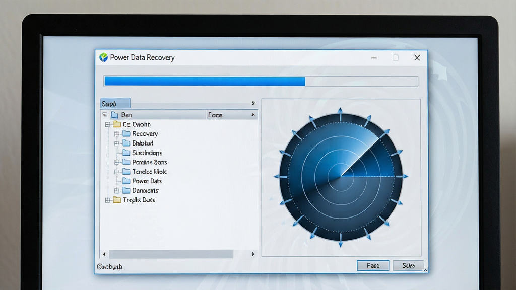 һ�ŵ�����Ļ��дͼ����Ļ��չʾ��Power Data Recovery���������ڽ������ɨ�裬������ʾ��ɫ���������ļ���״�б�������Ϊ�������ڣ����־��У��Ű����������дʵ��ϸ��������ɨ�趯��Ч�������ʸ��壬�ɾ����޶���Ԫ��