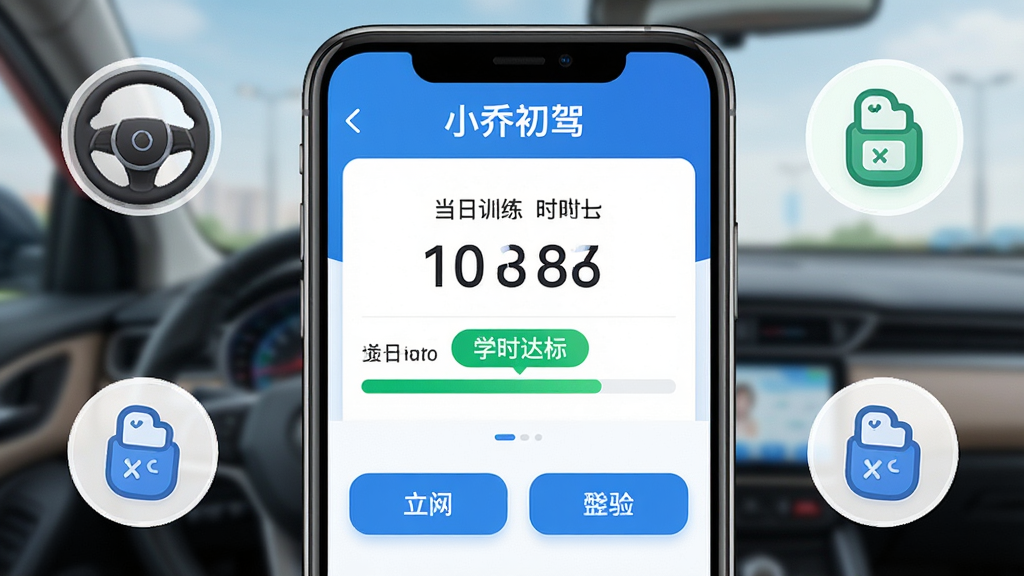 ���壺С�ǳ���APP��ѧʱ��¼���棬��ʾ����ѵ��ʱ���ͽ����������֣������ͼ���У���Χ��ģ�ⷽ���̺ʹ�ͼ��װ�Ρ��Ű棺���涥���С�С�ǳ��ݡ��������м�Ϊʱ�����ݣ��ײ�Ϊ���ܰ�ť������ִ���Լ������ɫ���������׶���ϸ�ڣ�ͻ����ѧʱ��ꡱ��ɫ��ʶ�������黯���������ʣ����壬�ɾ����޶���Ԫ�ء�