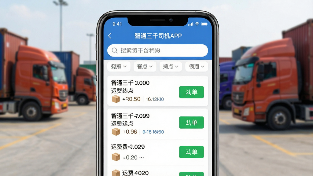 ��������Ϊ�����ֻ���Ļ��д����Ļ����ʾ����ͨ��ǧ˾��APP���Ļ�Դ�б����棬�Ϸ�����������ɸѡ��ǩ���б���Ŀ����չʾ���յ㡢�˷������ͼ�ꡣ����Ϊ�ֻ����У������黯�Ļ���ͣ��������ʾ��ʵʹ�ó���������ƽ��UI��дʵ������ϣ�ɫ�����죬ϸ�ڰ����б��е���ɫ����������ť�����ʸɾ����޶���Ԫ�ء�