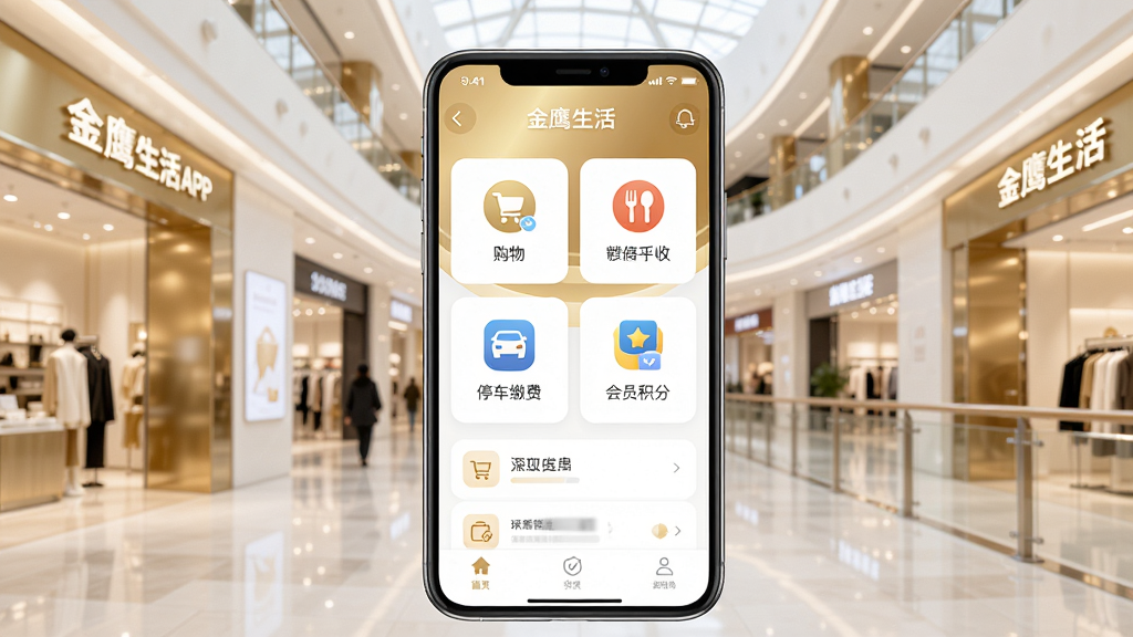 ����Ϊ��ӥ����APP����չʾ���ֻ���Ļ��ʾ��ҳ���֣��������������ͣ���ɷѡ���Ա���ֵ�ģ��ͼ�꣬����Ϊ�����ִ��ĳ��й��������ھ���ɫ���Խ�ɫ�Ͱ�ɫΪ������������������Ű�������ϸ�ھ��£����ʸ��壬�ɾ��޶���Ԫ��