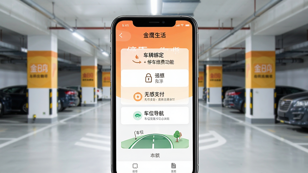 ��ӥ����APPͣ���ɷѹ��ܽ��棬�ֻ���Ļ��ʾ���ư󶨡��޸�֧������λ������ѡ�����Ϊ�ִ�����ͣ����������ɫ������������ֱ�ۣ�ϸ����ʵ�������������ɾ��޶���Ԫ��