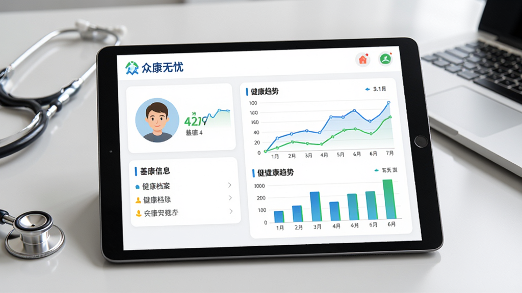 图片主体为平板电脑横屏展示