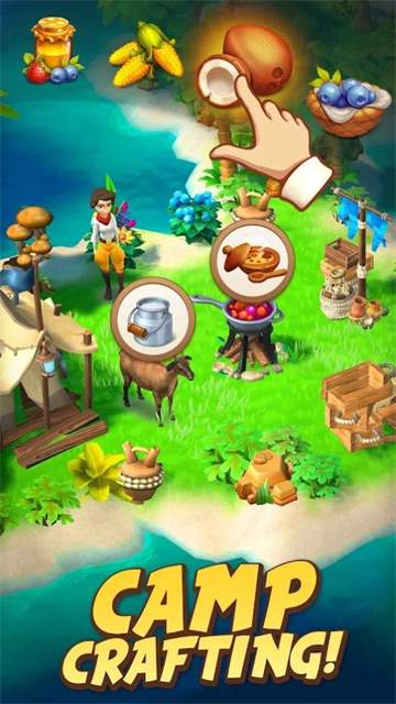 冒险乐园家族大厦游戏手机中文版(Lands of Adventure)新手开局资源分配与家族大厦建设界面