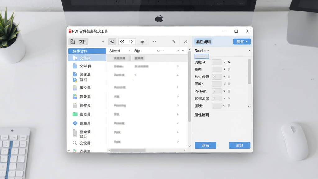 �������ֻ�ͼ��չʾ��PDF�ļ���Ϣ�޸Ĺ��ߡ��������������������泡���У�������Ƽ����ƽ�������Ϊ�ļ��б����Ҳ�Ϊ���Ա༭��壬����Ϊ�ɾ���ǳ��ɫ����̨�����־��У�����ִ���ˬ��ϸ�ڰ��������İ�ťͼ�������ֱ�ǩ������ϸ��ɾ����޶���Ԫ��