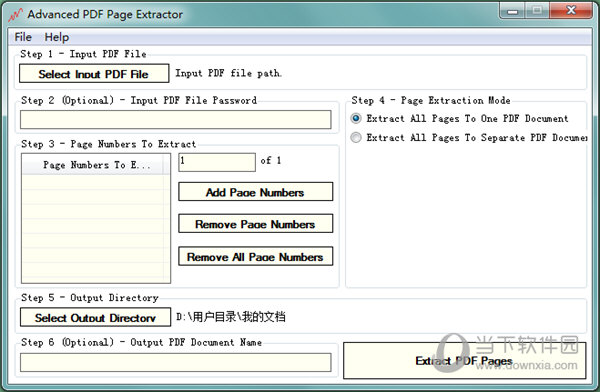 A-PDF Data Extractor 操作界面 截图