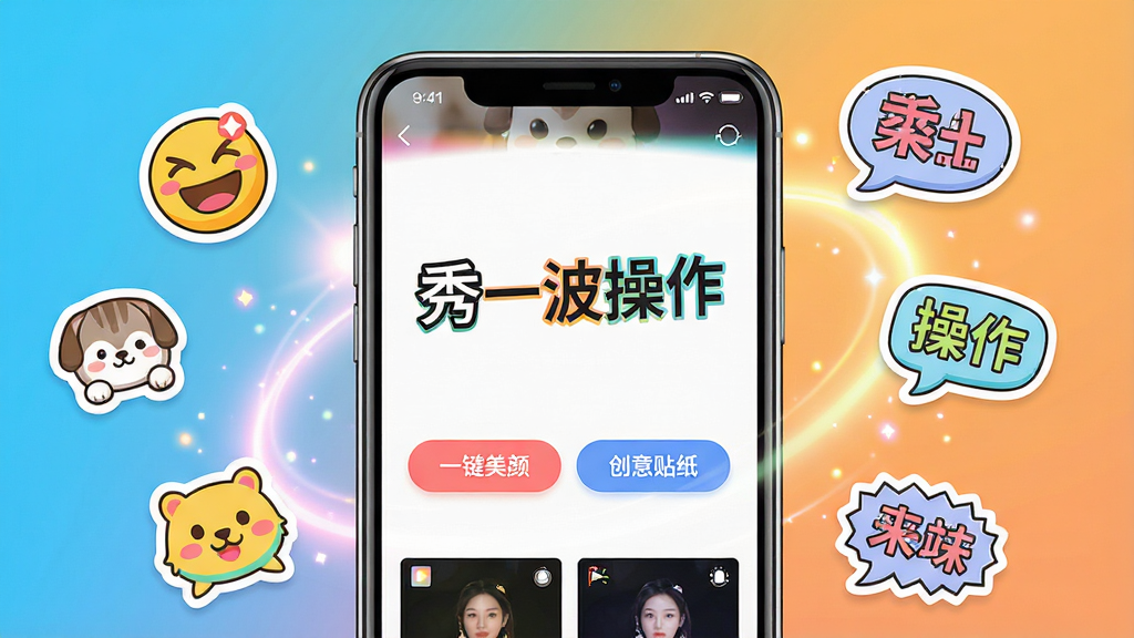 ���壺�ֻ���Ļչʾ����һ��������APP���棬�������ж���ɫ�����޵�Ȥζ��ֽ���˾�Ч�������֣��ֻ����У���Ļ���������ɼ�����Χ��Ư������ֽԪ�غ͹�Ч���Ű棺�ֻ���Ļ��չʾ����һ���������������·��С�һ�����ա�����������ֽ���Ȱ�ť������ִ���ƽ����ƣ�ɫ���������á�ϸ�ڣ���ֽ�������顢����������ݵ�Ԫ�أ��˾�Ч��չʾ����Ļ��Ե�����ʣ����壬�ɾ����޶���Ԫ�ء�