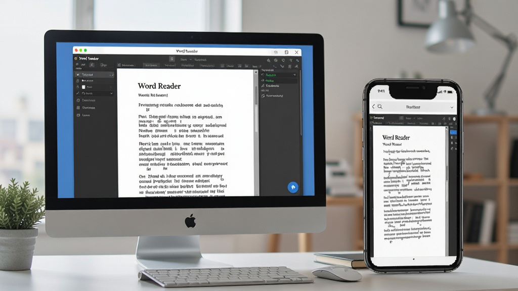 һ��չʾWord Reader�����ڵ��Ժ��ֻ��ϵ�ʹ�ó���ͼ������ǵ�����Ļ��ʾ�ĵ��Ķ����棬�Ҳ����ֻ���Ļ��ʾͬ���Ľ��棬����Ϊ����̨���������дʵ��ϸ�ڷḻ�����ʸɾ����޶���Ԫ�ء�